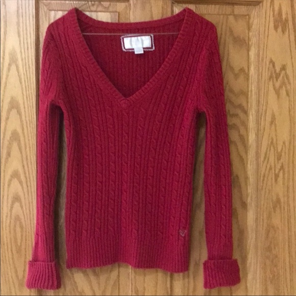 American Eagle Red Sweater - Picture 1 of 2